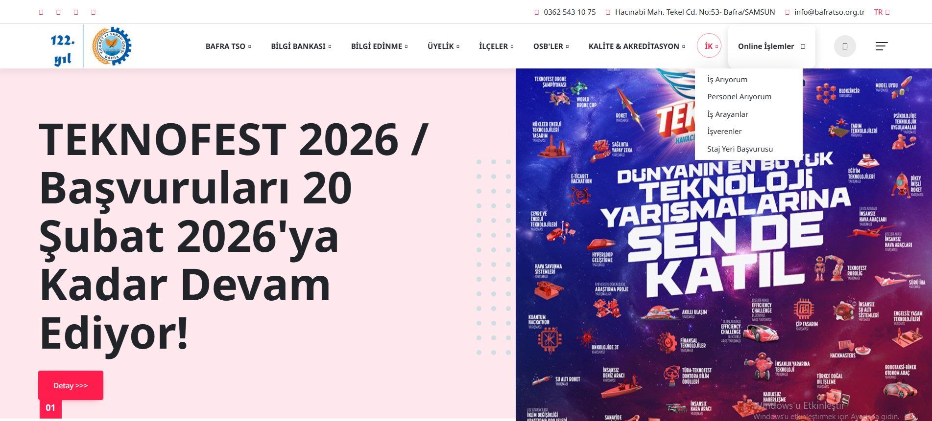 Bafra Tso’dan İşverenlere Dijital Kolaylık1