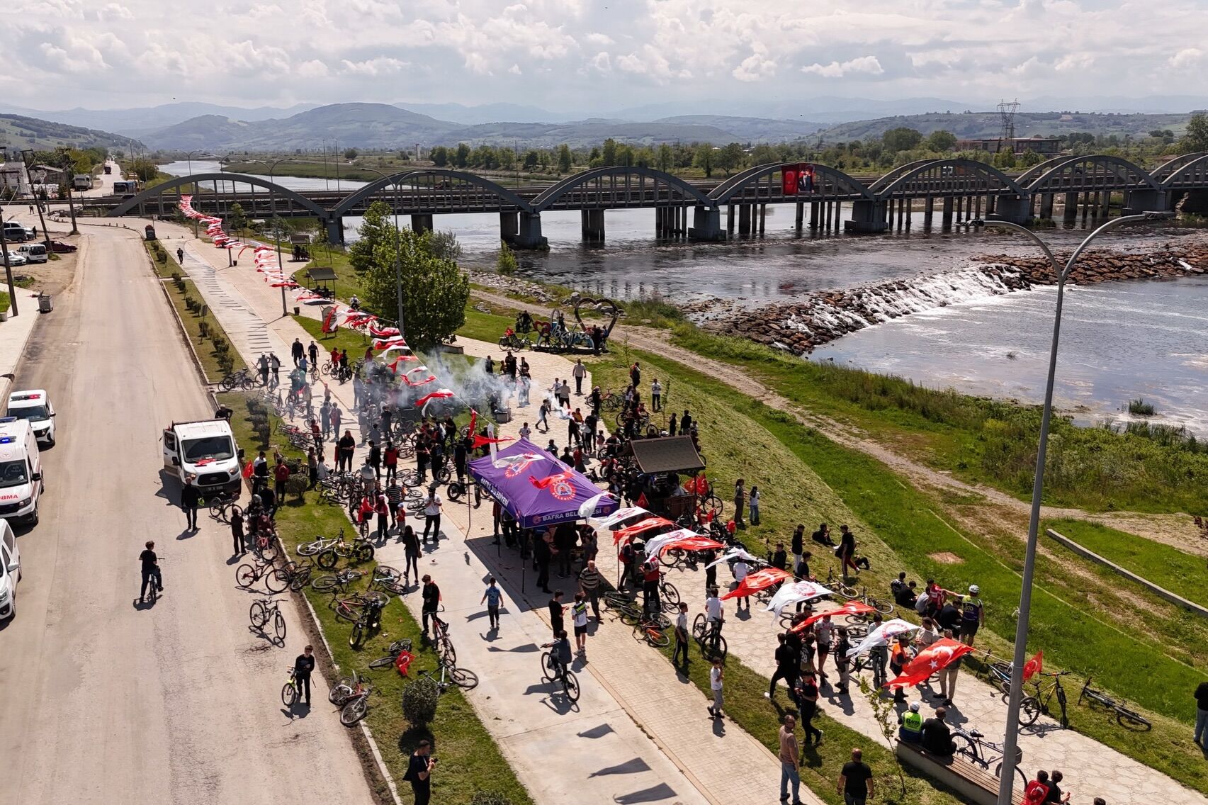 Bafra’da 19 Mayıs Coşkusu Pedallara Yansıdı (13)