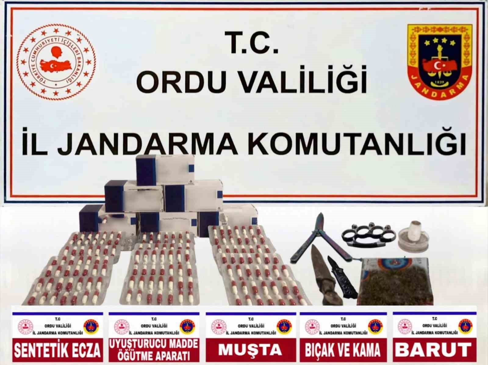 Jandarmadan Ordu ve Samsun'da uyuşturucu operasyonu: 7 tutuklama