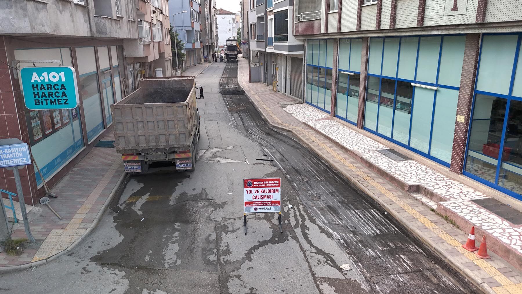 Bafra Beledi̇yesi̇’nden Asfalt Hamlesi̇ (4)