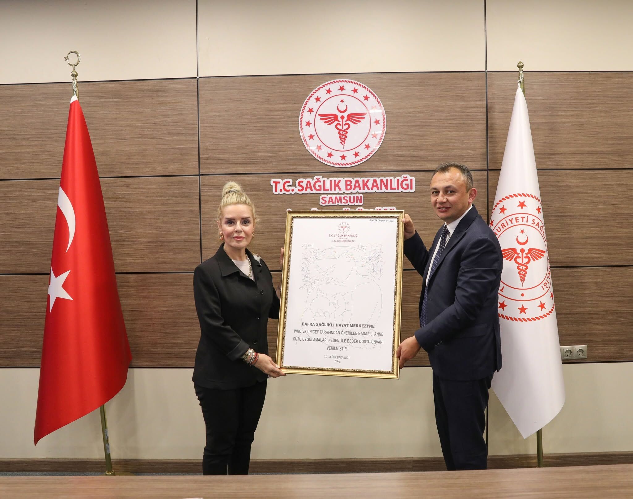 Bafra Sağlıklı Hayat Merkezi “Bebek Dostu” Unvanı Aldı1