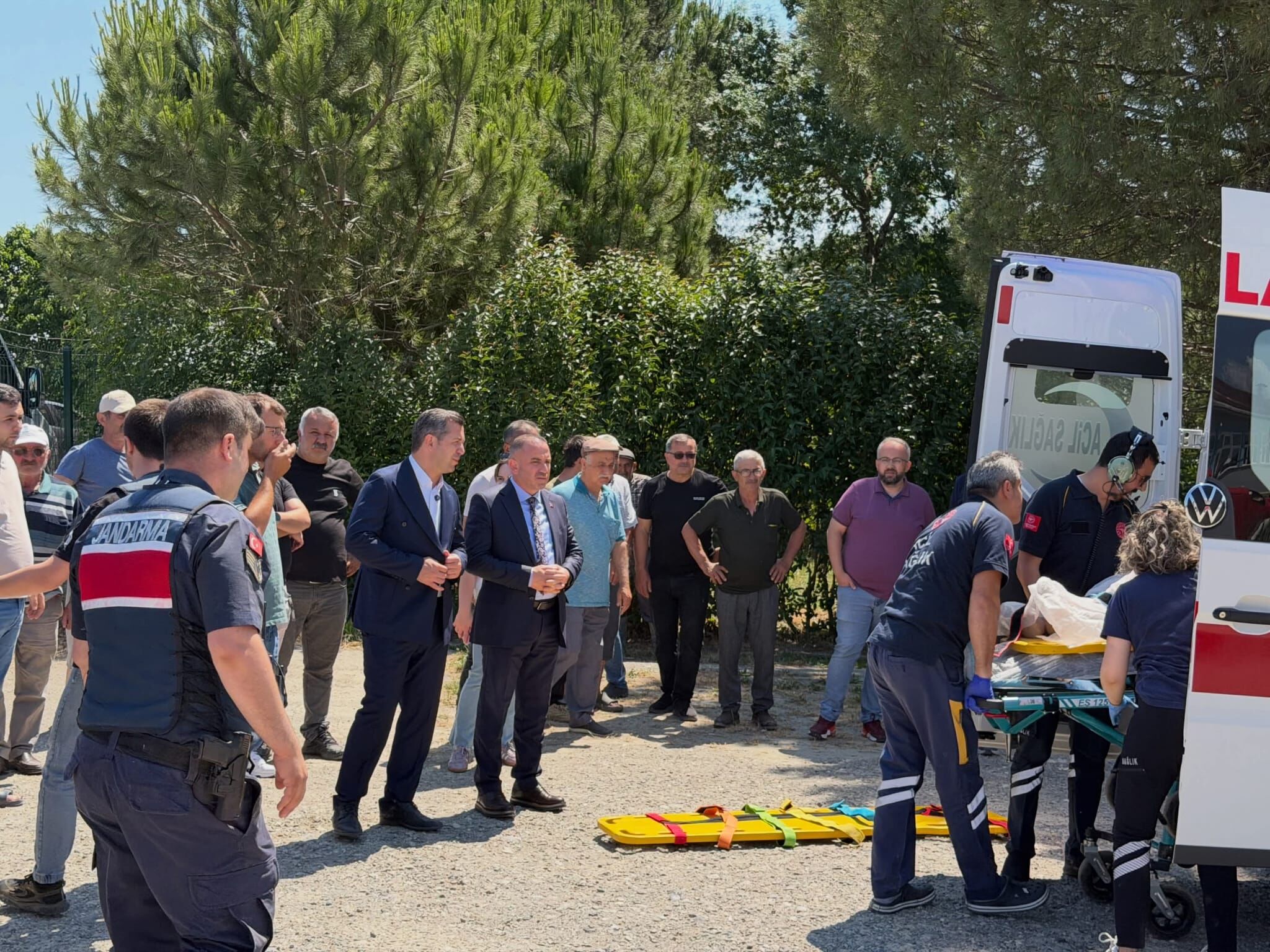 Hava Ambulansı Kaza Geçiren Vatandaş İçin Havalandı (1)