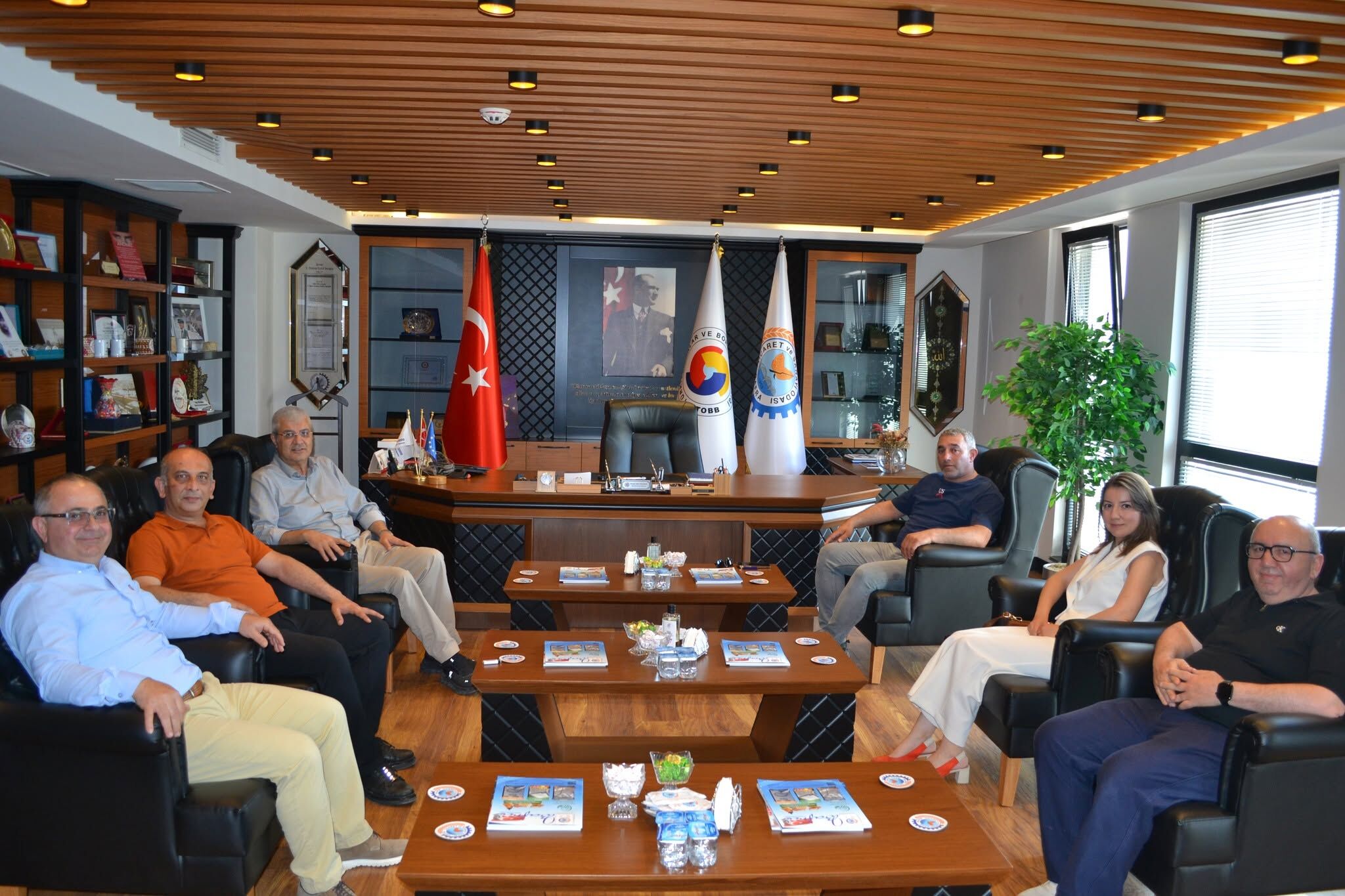 Terme Ticaret Borsası Heyetinden Bafra Ticaret Odasına Ziyaret (1)