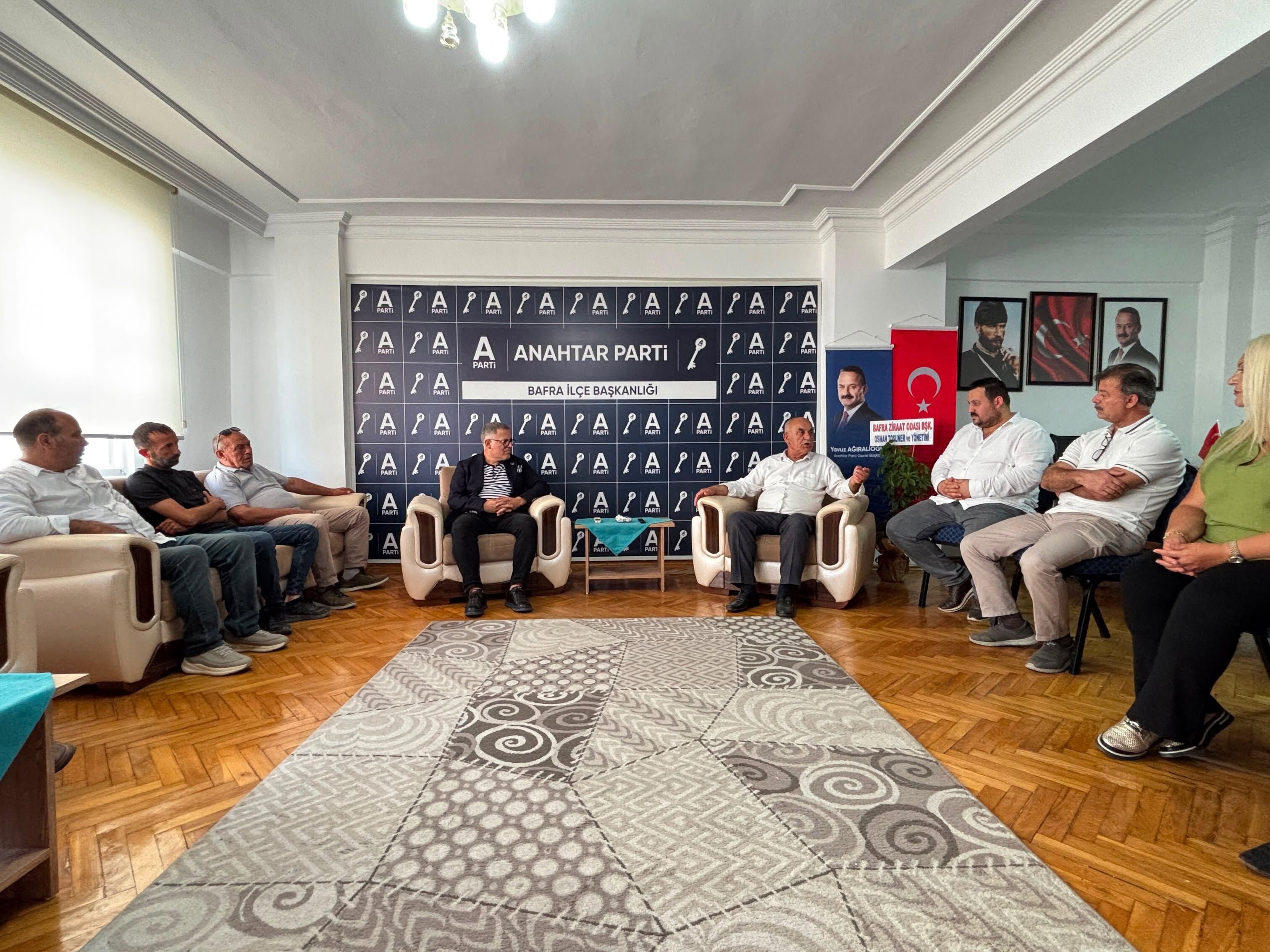 Anahtar Parti Bafra İlçe Başkanlığına; Bafra Ziraat Odası'ndan Ziyaret (2)