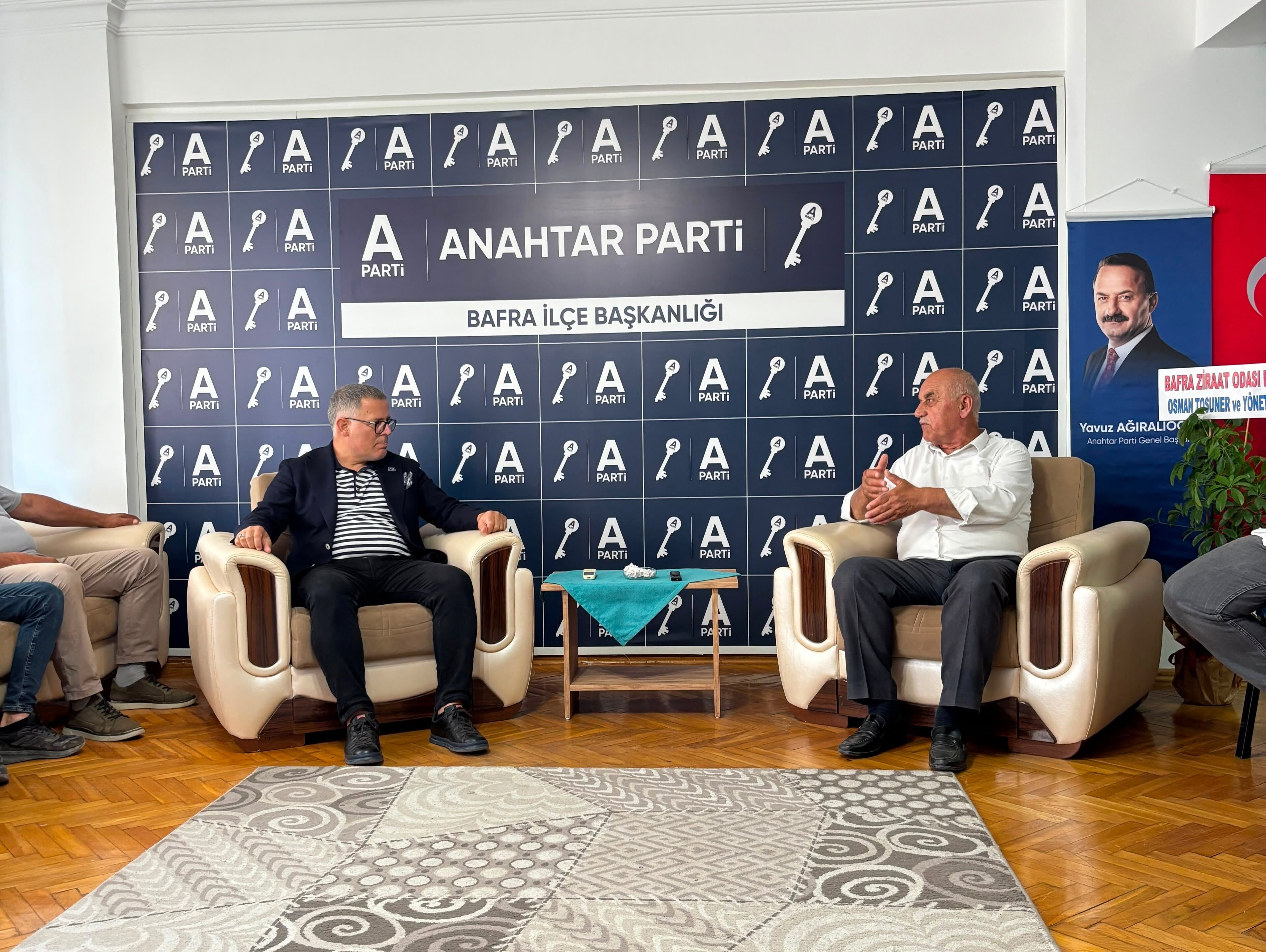 Anahtar Parti Bafra İlçe Başkanlığına; Bafra Ziraat Odası'ndan Ziyaret (3)
