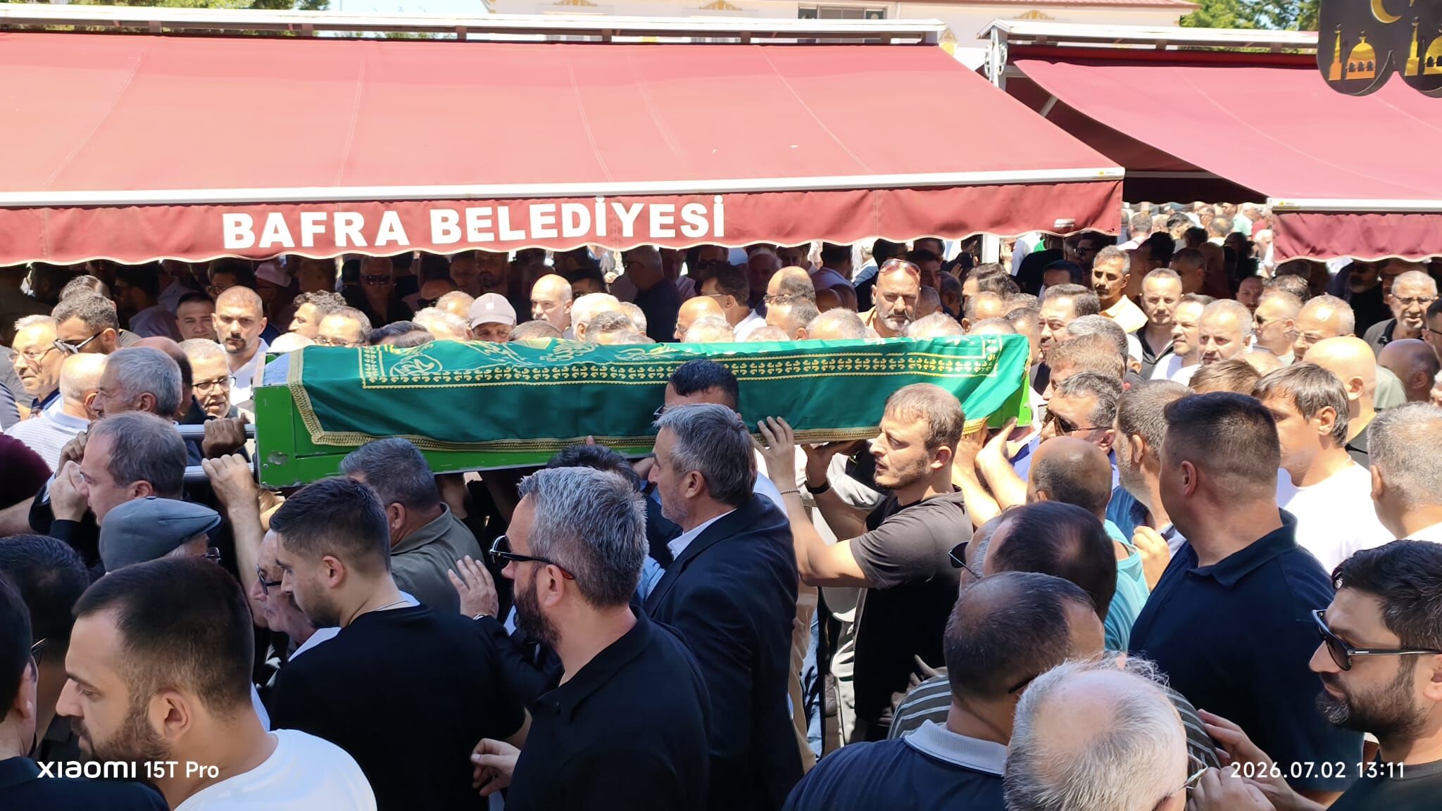 Bafra Blue Denim Tekstil Onursal Başkanı Fethi Tunç'a Son Görev (3)