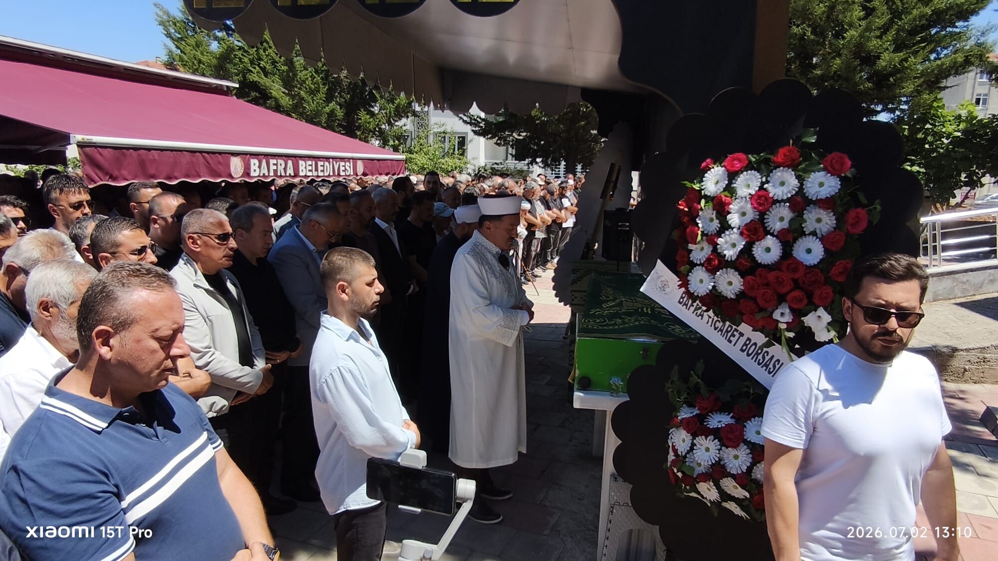 Bafra Blue Denim Tekstil Onursal Başkanı Fethi Tunç'a Son Görev (5)