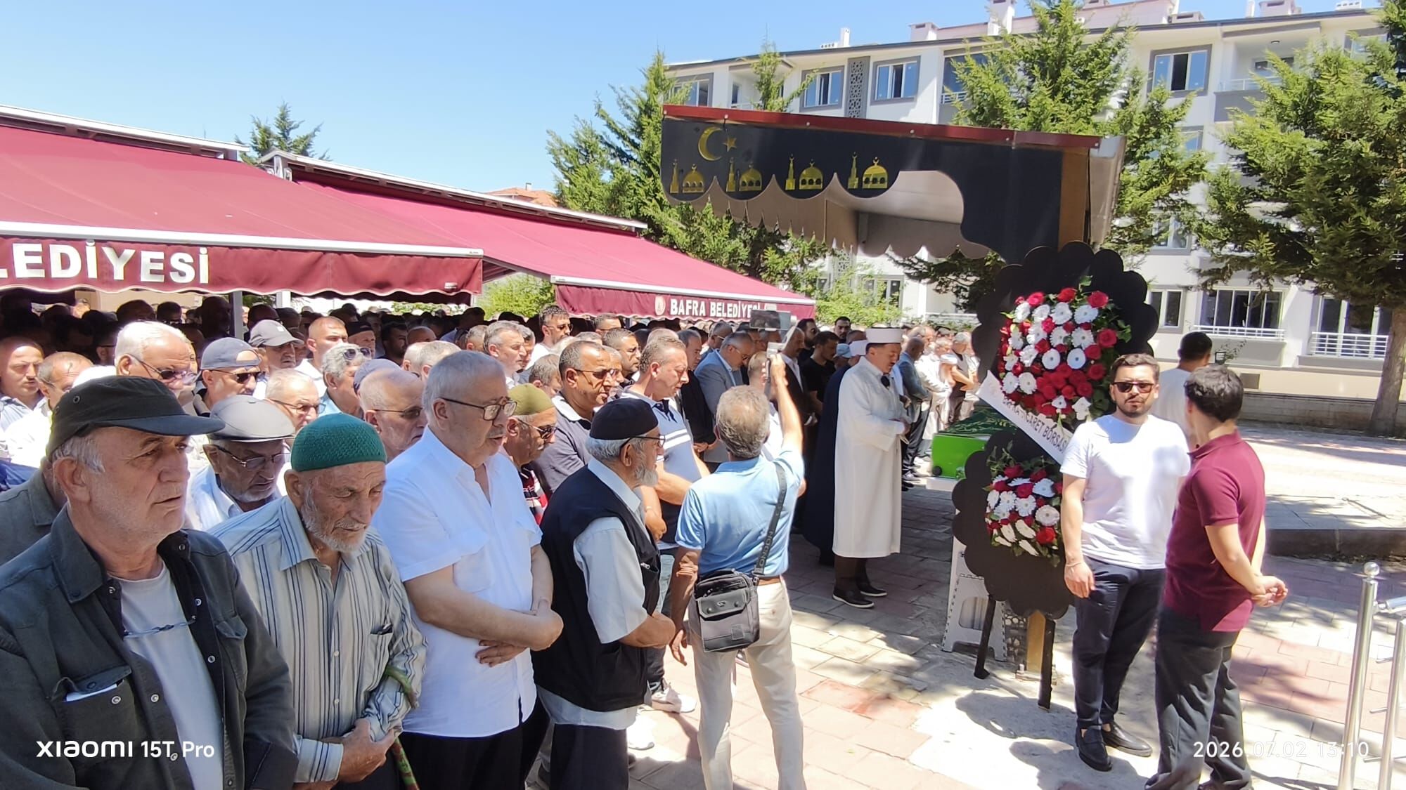 Bafra Blue Denim Tekstil Onursal Başkanı Fethi Tunç'a Son Görev (7)