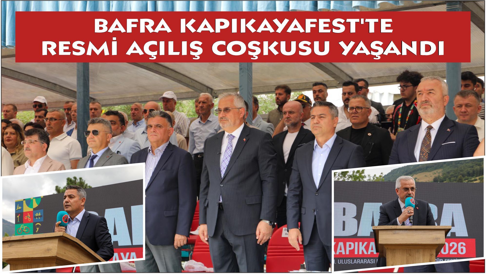 BAFRA KAPIKAYAFEST'TE RESMİ AÇILIŞ COŞKUSU YAŞANDI