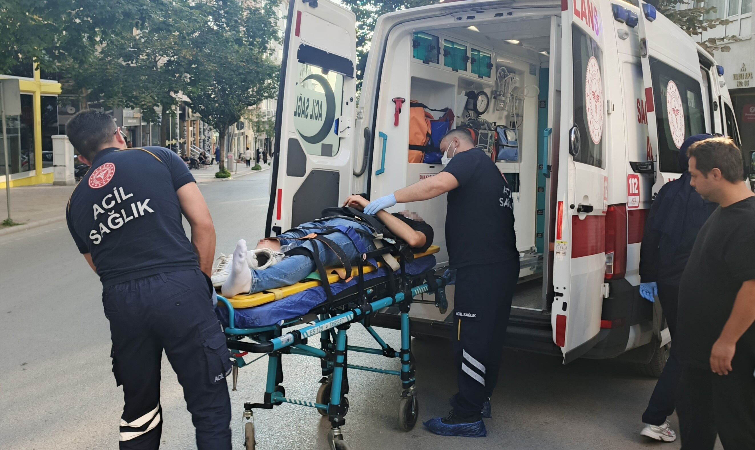 Bafra'da Trafik Kazası,1 Yaralı1