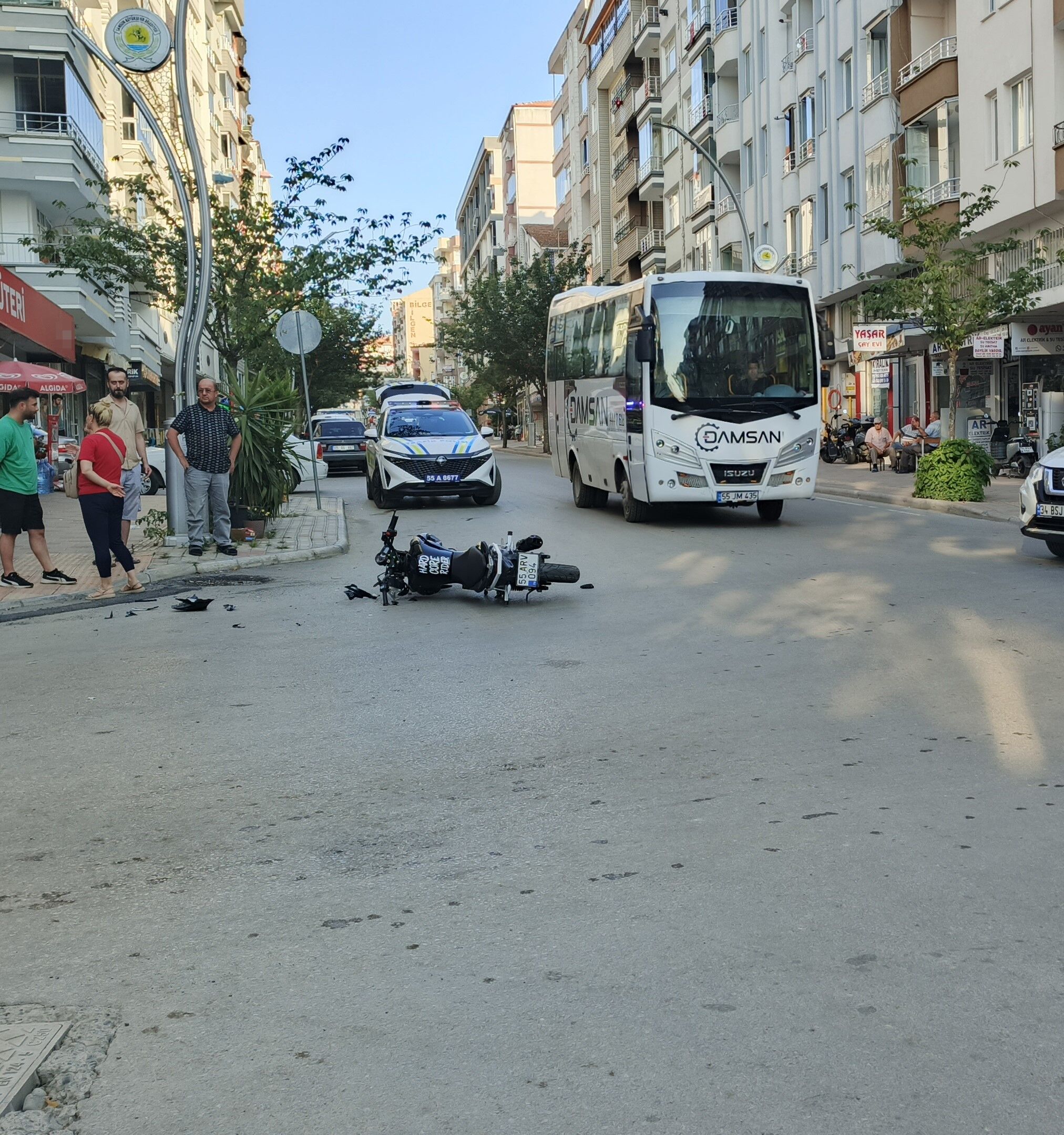 Bafra'da Trafik Kazası,1 Yaralı2