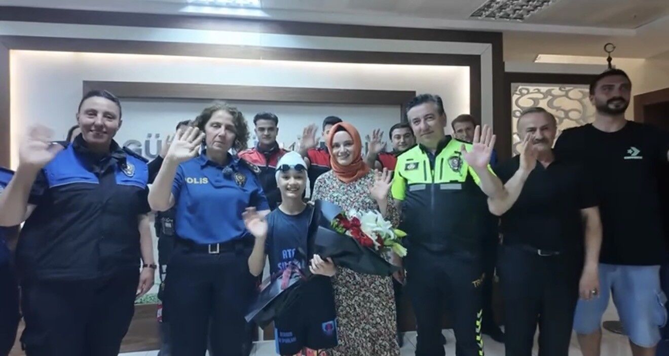 Şehit Polisin Emaneti Eylül Asel Yüzmede Gururlandırdı (5)