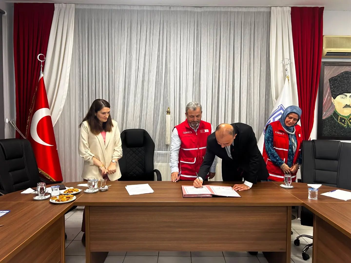 Türk Kızılay Bafra Şubesi, Kurumlar Arası İş Birliği Toplantısına Katıldı (1)