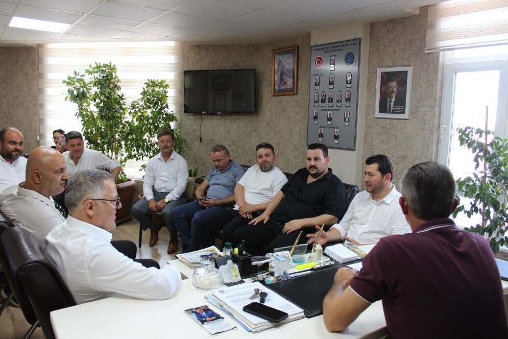 Bafra Anahtar Parti Teşkilatından, Madeni Sanatkârlar Odası’na Ziyaret (3)