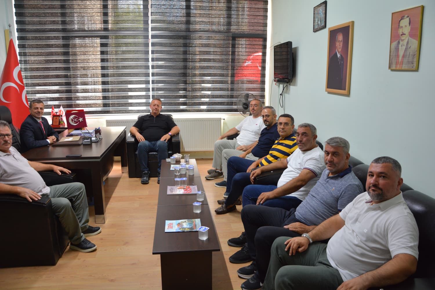 Bafra Tso'dan Mhp Bafra İlçe Başkanlığı'na Hayırlı Olsun Ziyareti (4)