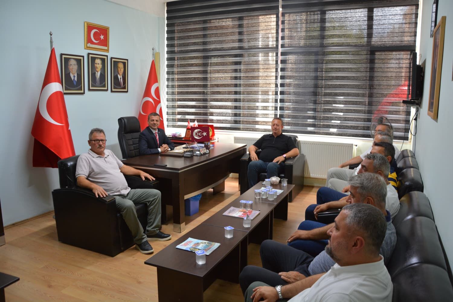 Bafra Tso'dan Mhp Bafra İlçe Başkanlığı'na Hayırlı Olsun Ziyareti (6)