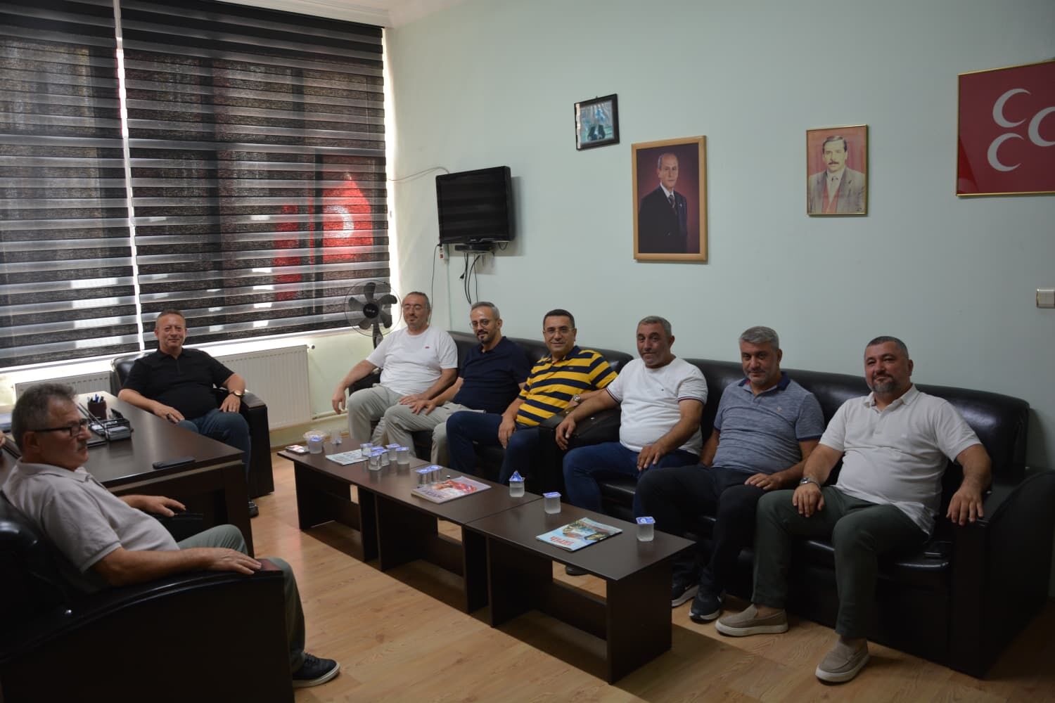 Bafra Tso'dan Mhp Bafra İlçe Başkanlığı'na Hayırlı Olsun Ziyareti (7)