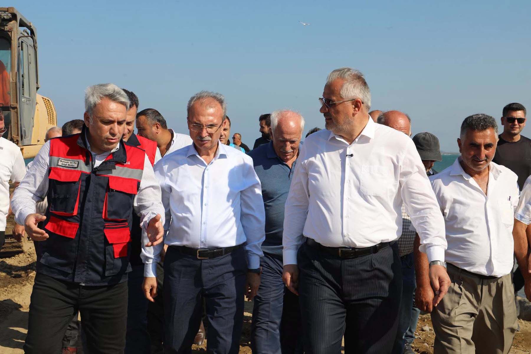Başkan Kiliç, “Bafra’mizin Sahi̇l Hatti Güvence Altina Aliniyor” (2)