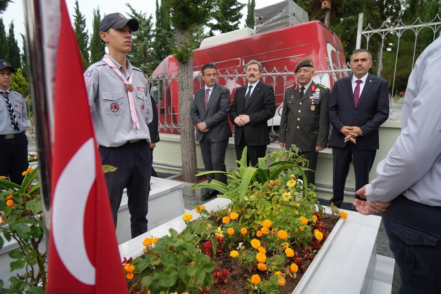 Samsun'da 30 Ağustos Şehitlik Ziyaretinde Hüzünlü Anlar (2)