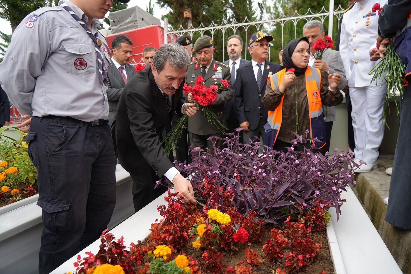 Samsun'da 30 Ağustos Şehitlik Ziyaretinde Hüzünlü Anlar (5)