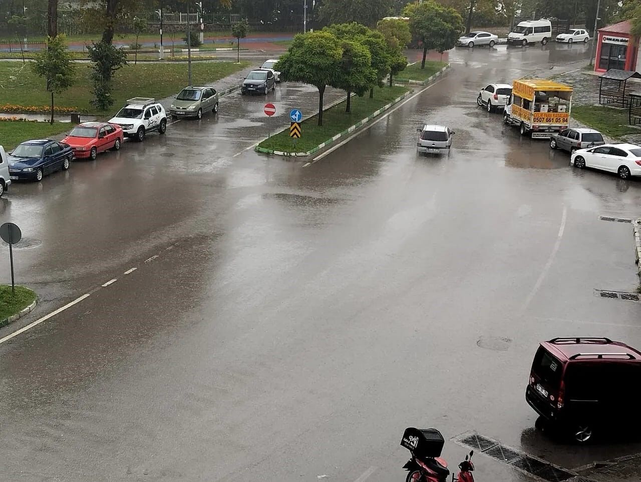Samsun'da Sağanak Etkili Oldu