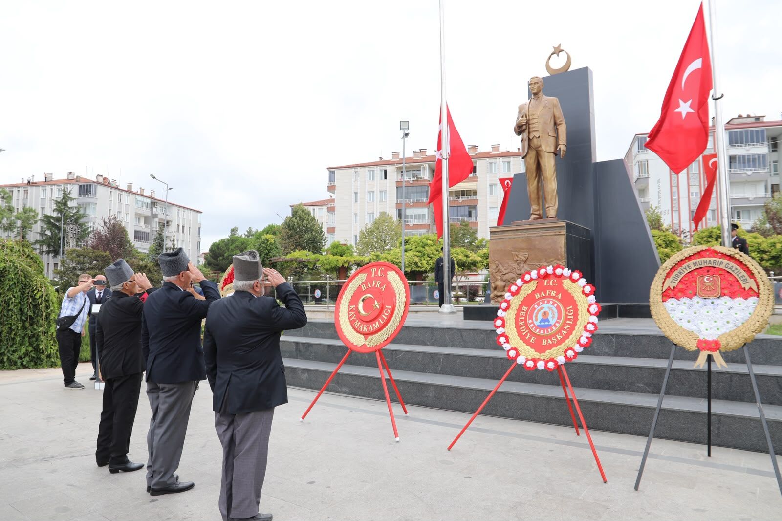 Bafra’da 19 Eylül Gaziler Günü Törenle Kutlandı (12)