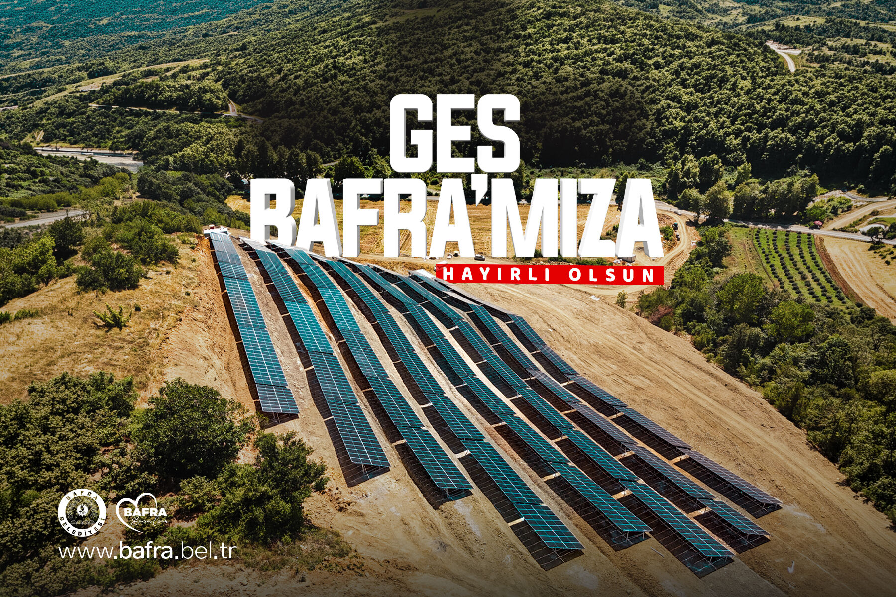 BAŞKAN KILIÇ; BAFRA BELEDİYESİ GÜNEŞ ENERJİSİ SANTRALİ BAFRA’MIZA HAYIRLI OLSUN