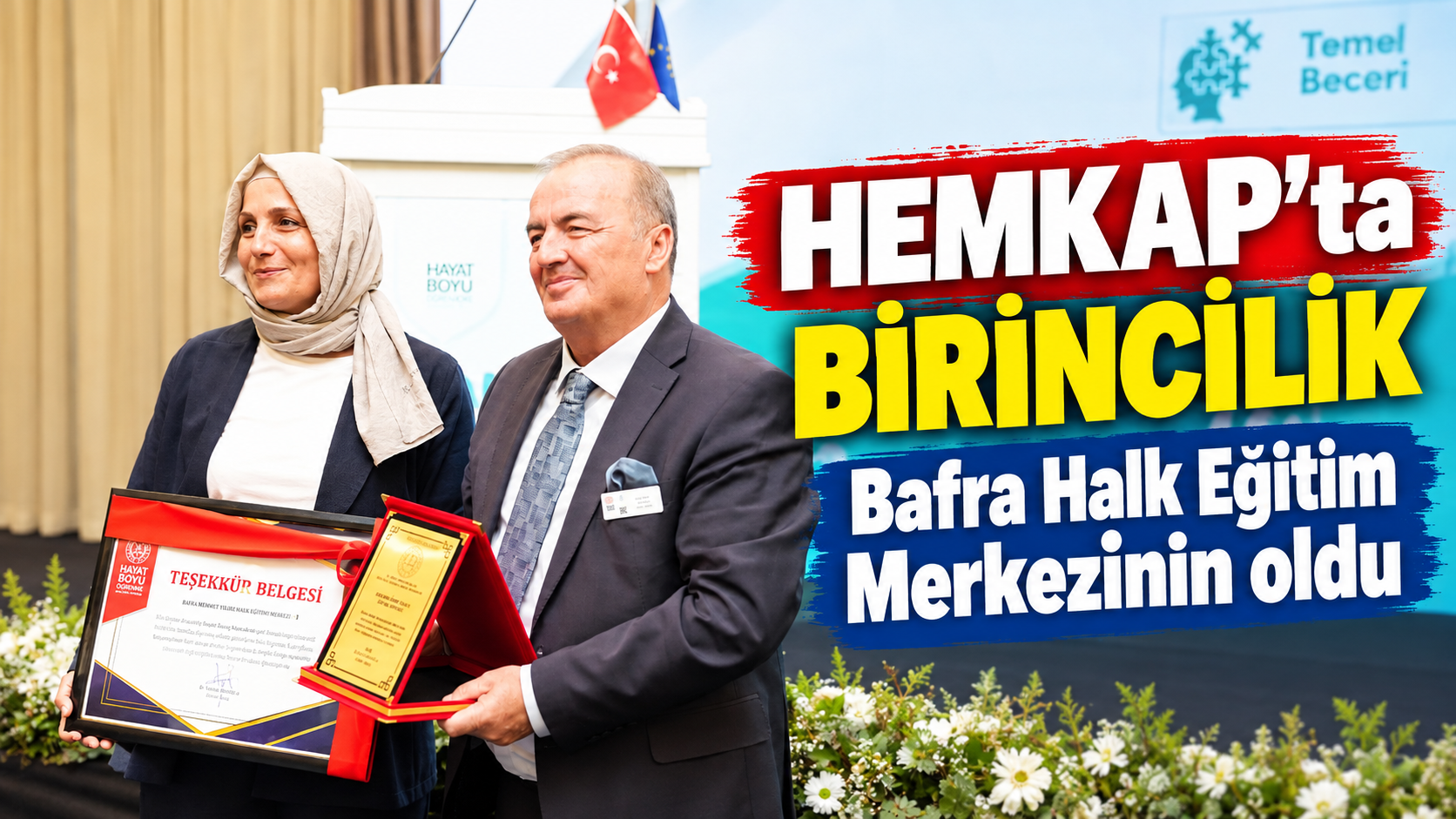 HEMKAP'ta birincilik Bafra Halk Eğitim Merkezinin oldu