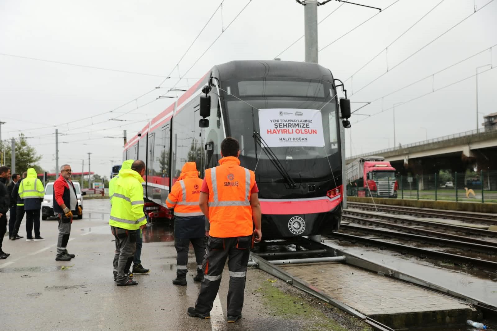 Samsun Raylarında Filo Büyüyor, Üçüncü Yeni Tramvay Da Geldi1