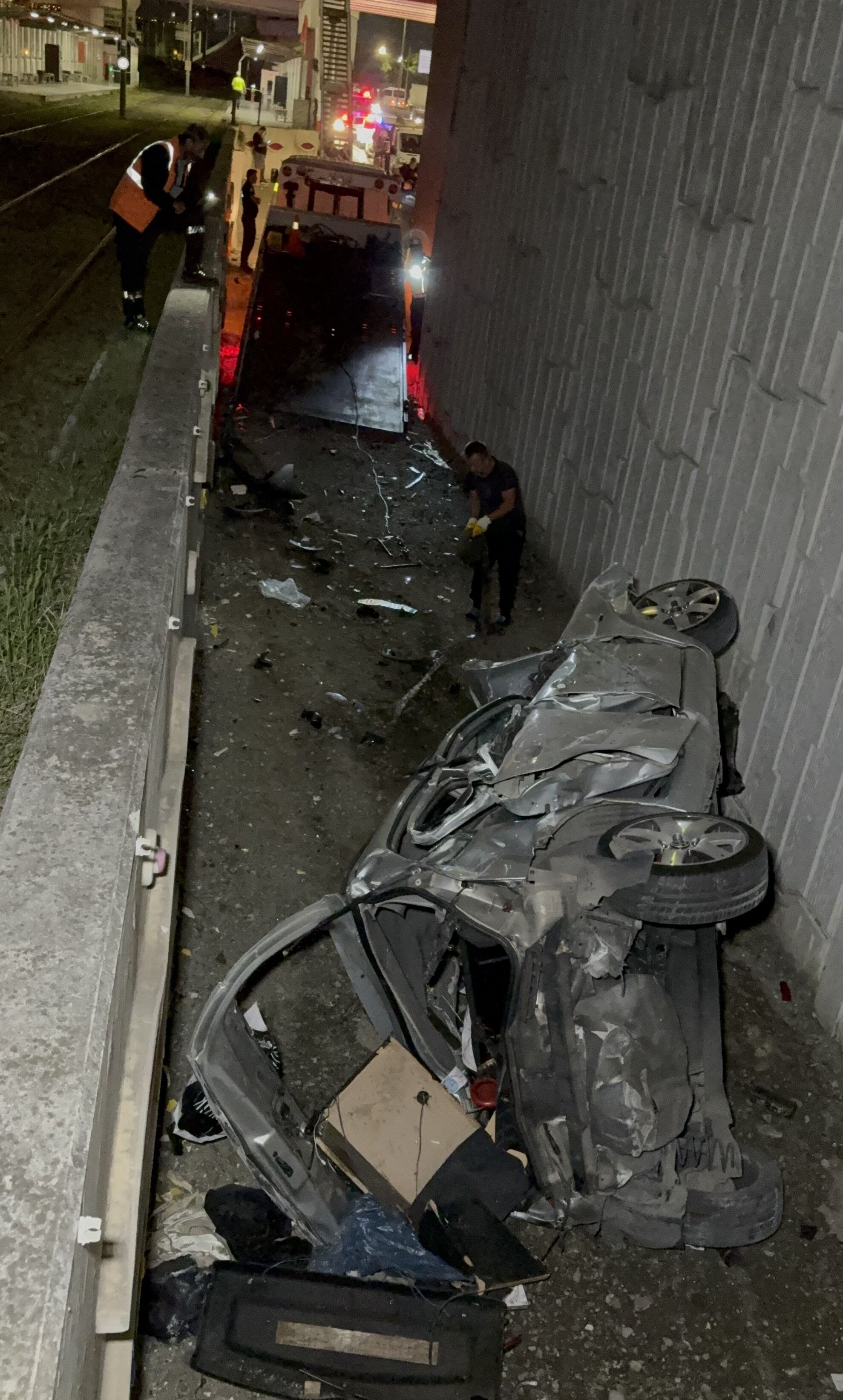 Samsun'da Takla Atarak Hurdaya Dönen Otomobilde 2 Kişi Yaralandı (7)