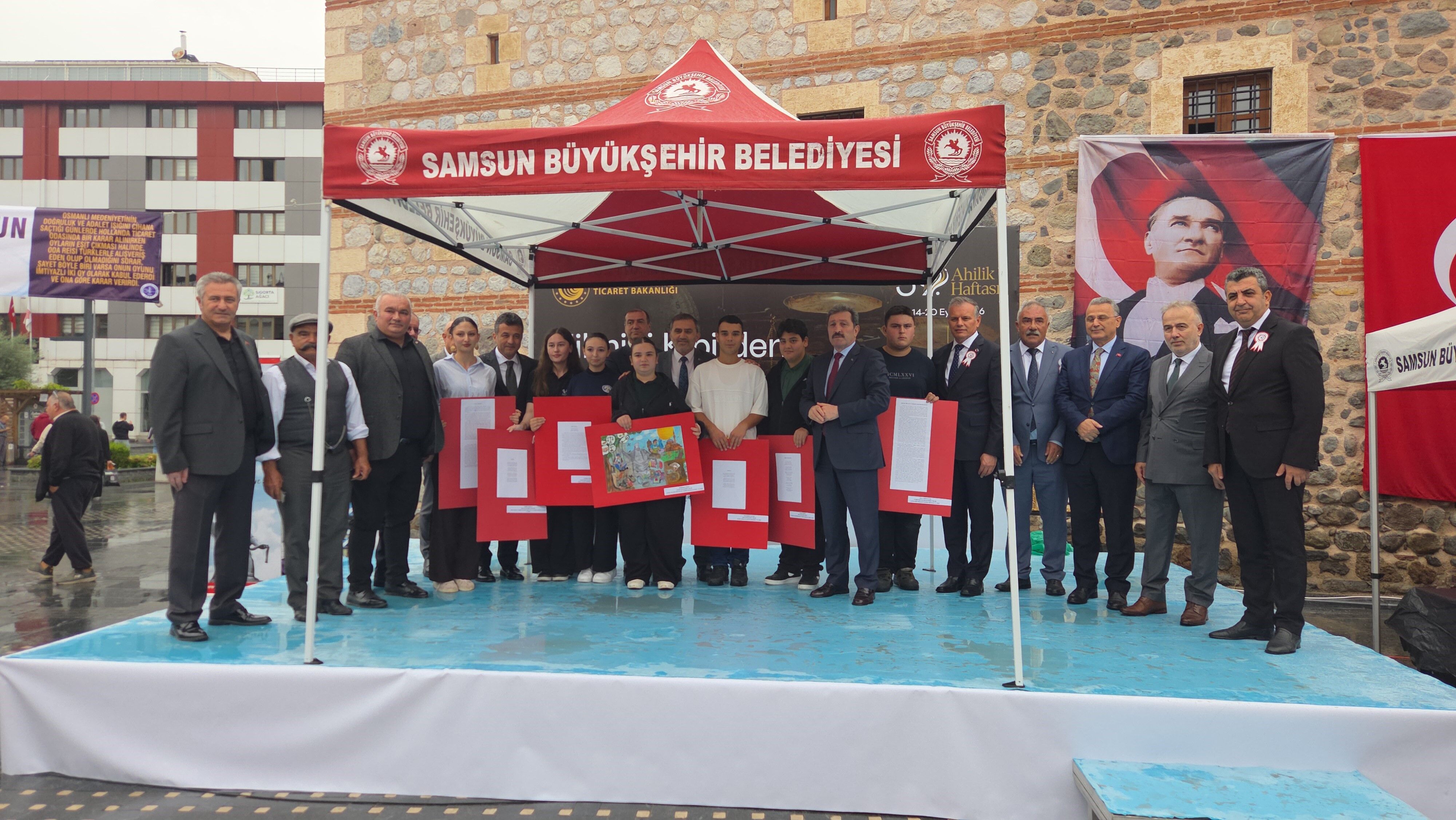 Samsun'da Yağmur Altında Ahilik Haftası Kutlaması (8)