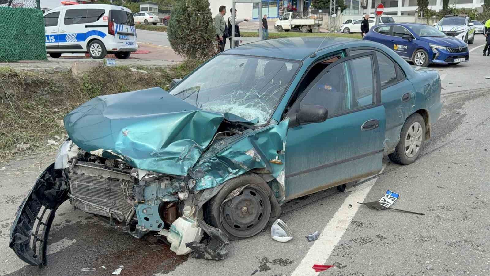 Samsun'da zincirleme kaza: 2 yaralı