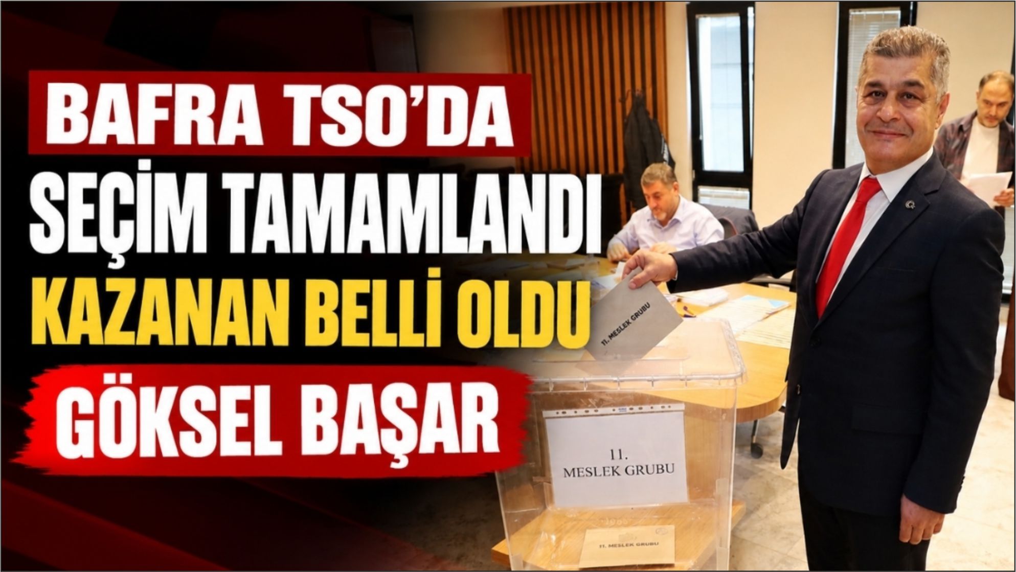 Bafra TSO’da Kazanan Göksel Başar ve ekibi oldu