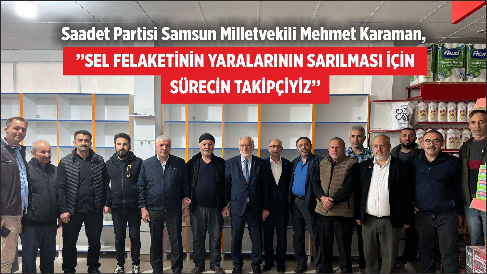 MİLLETVEKİLİ KARAMAN’DAN HAVZA’DA ESNAF ZİYARETİ